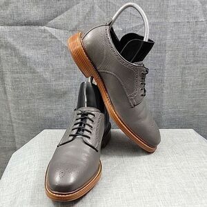 Cole Haan X Todd Snyder Leather Gray wingtip Oxford Dress Shoe - C25251 Men's 8M